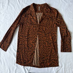 Free people  Brown and Black Blouse size 2